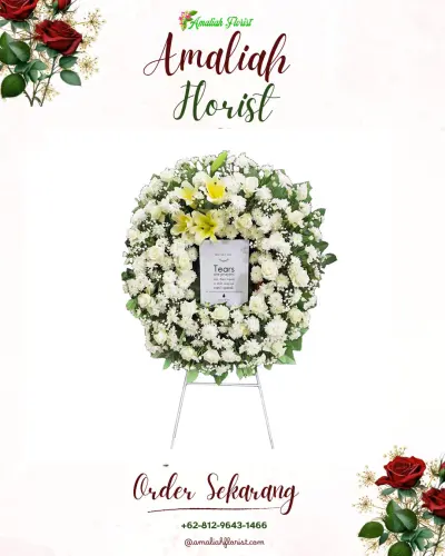 Krans Bunga Duka Cita di Jrebeng Kidul